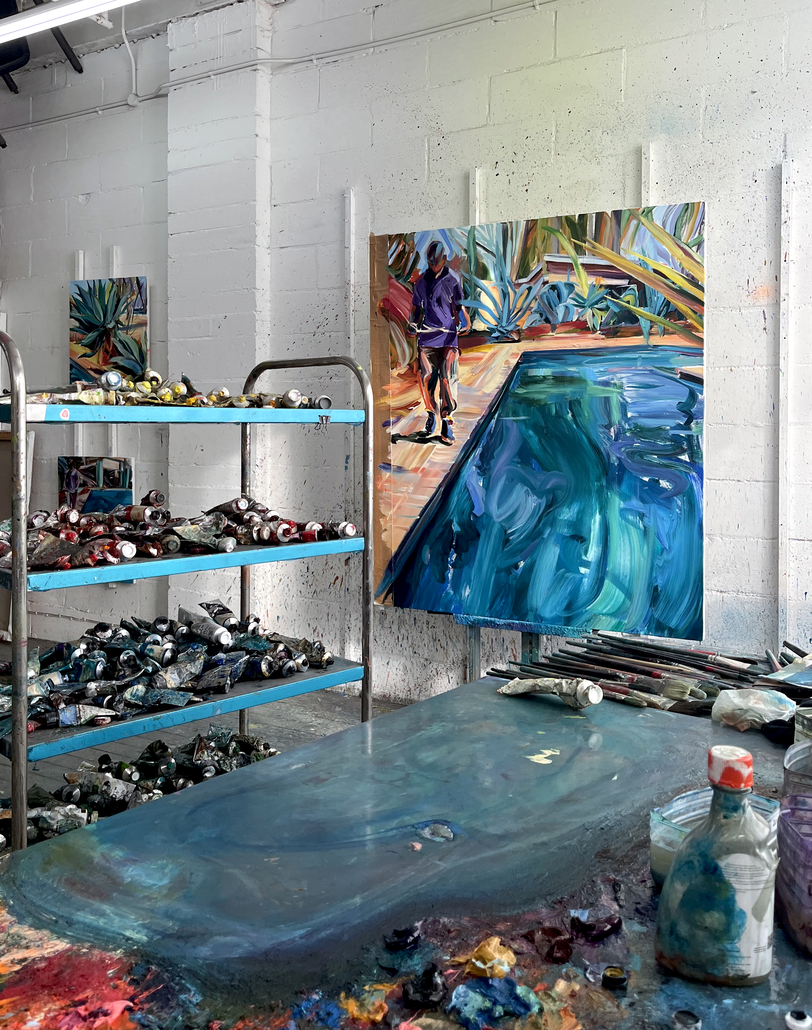 Duncan Wylie in the studio, photo by Rachel Klarnetatzi